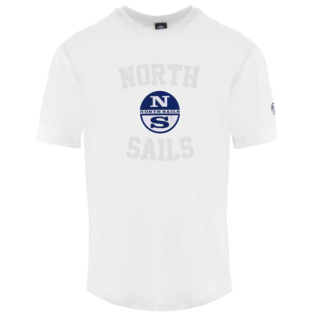 North Sails White Cotton Men T-Shirt North Sails