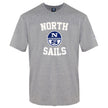 North Sails Gray Cotton Men T-Shirt North Sails
