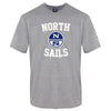 North Sails Gray Cotton Men T-Shirt North Sails
