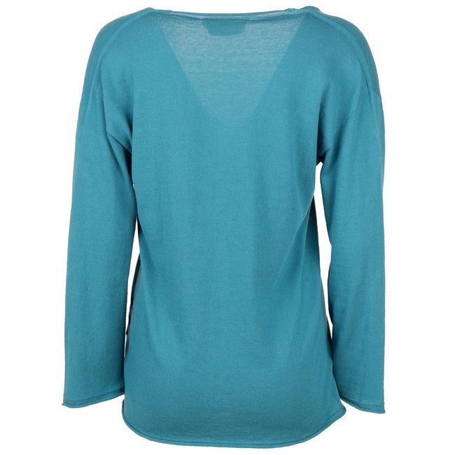 Alpha Studio Green Cotton Sweater Alpha Studio