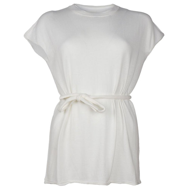 Alpha Studio White Cotton Dress Alpha Studio