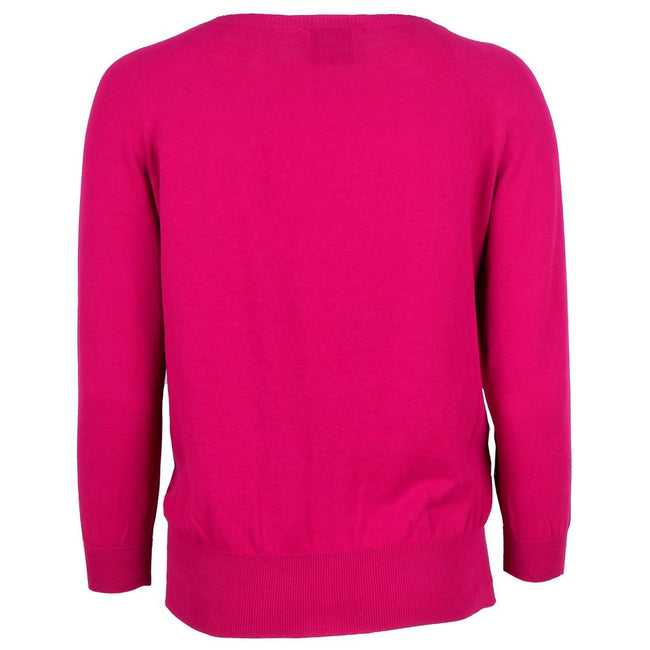 Alpha Studio Fuchsia Cotton Sweater Alpha Studio
