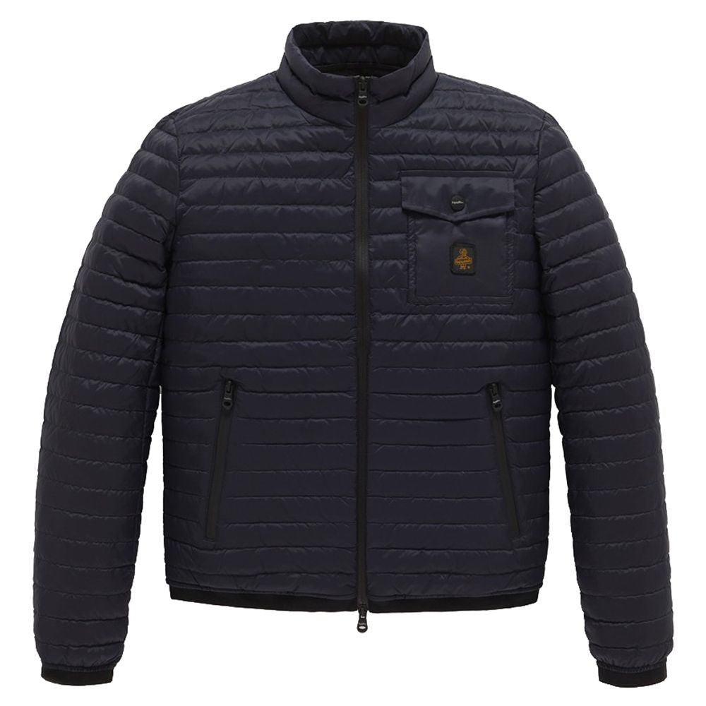 Refrigiwear Blue Nylon Men Jacket Refrigiwear