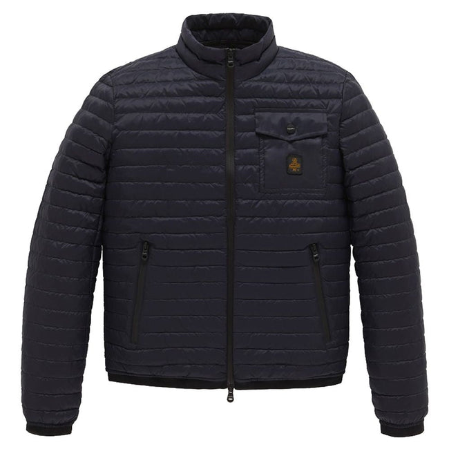 Refrigiwear Blue Nylon Men Jacket Refrigiwear