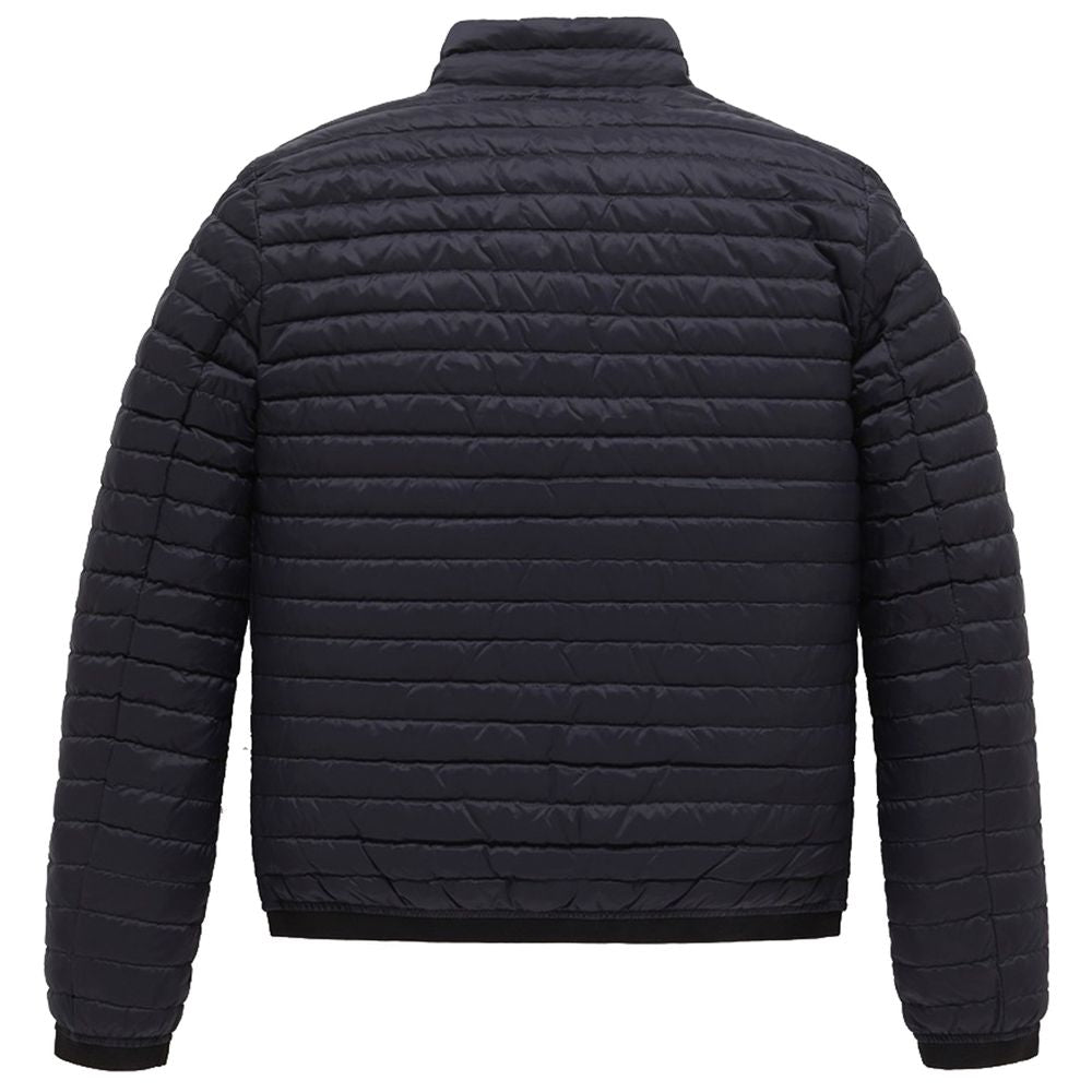 Refrigiwear Blue Nylon Men Jacket Refrigiwear