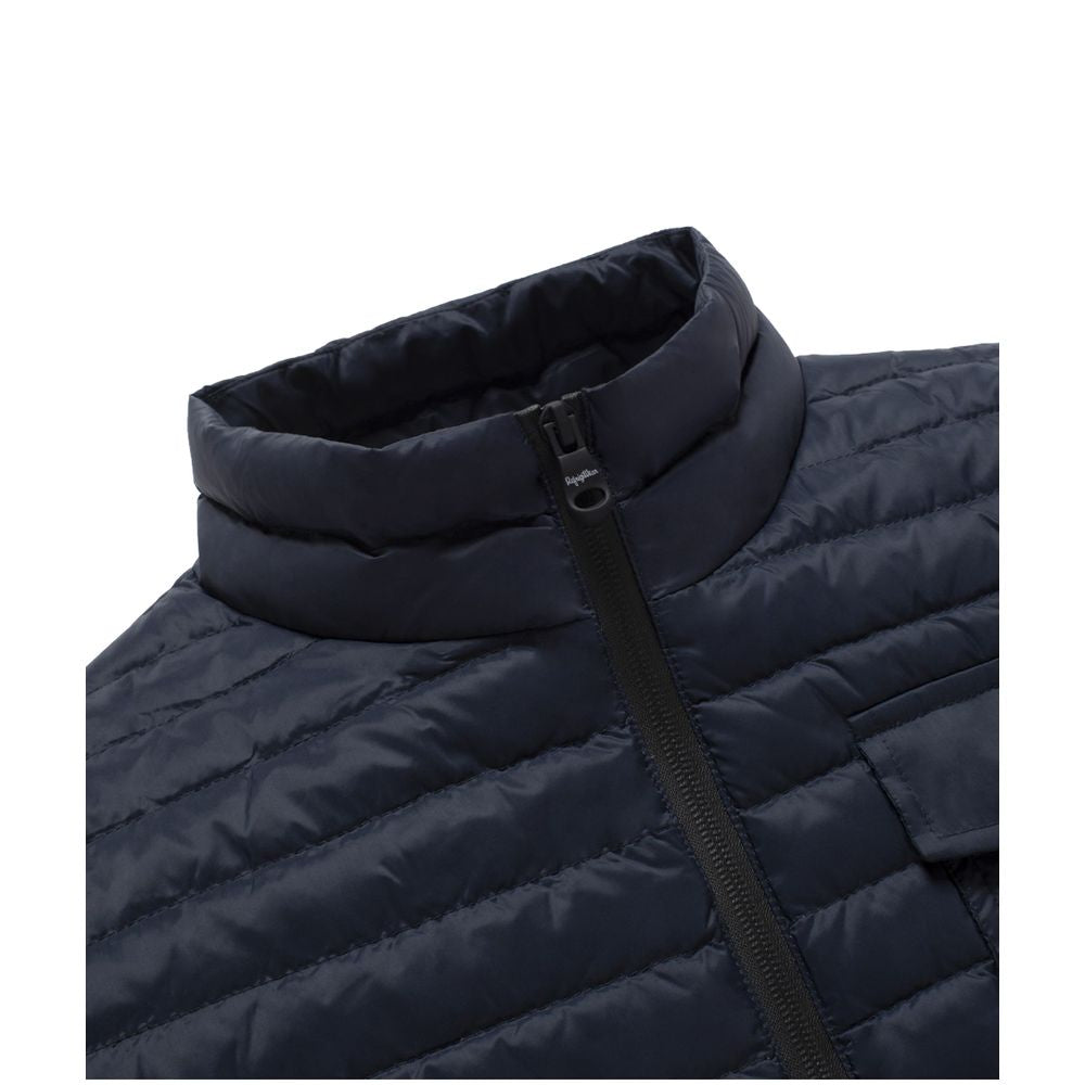 Refrigiwear Blue Nylon Men Jacket Refrigiwear