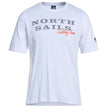 North Sails Pristine White Rubber Logo Tee North Sails