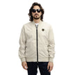 Refrigiwear Beige Nylon Men Bomber Jacket Refrigiwear