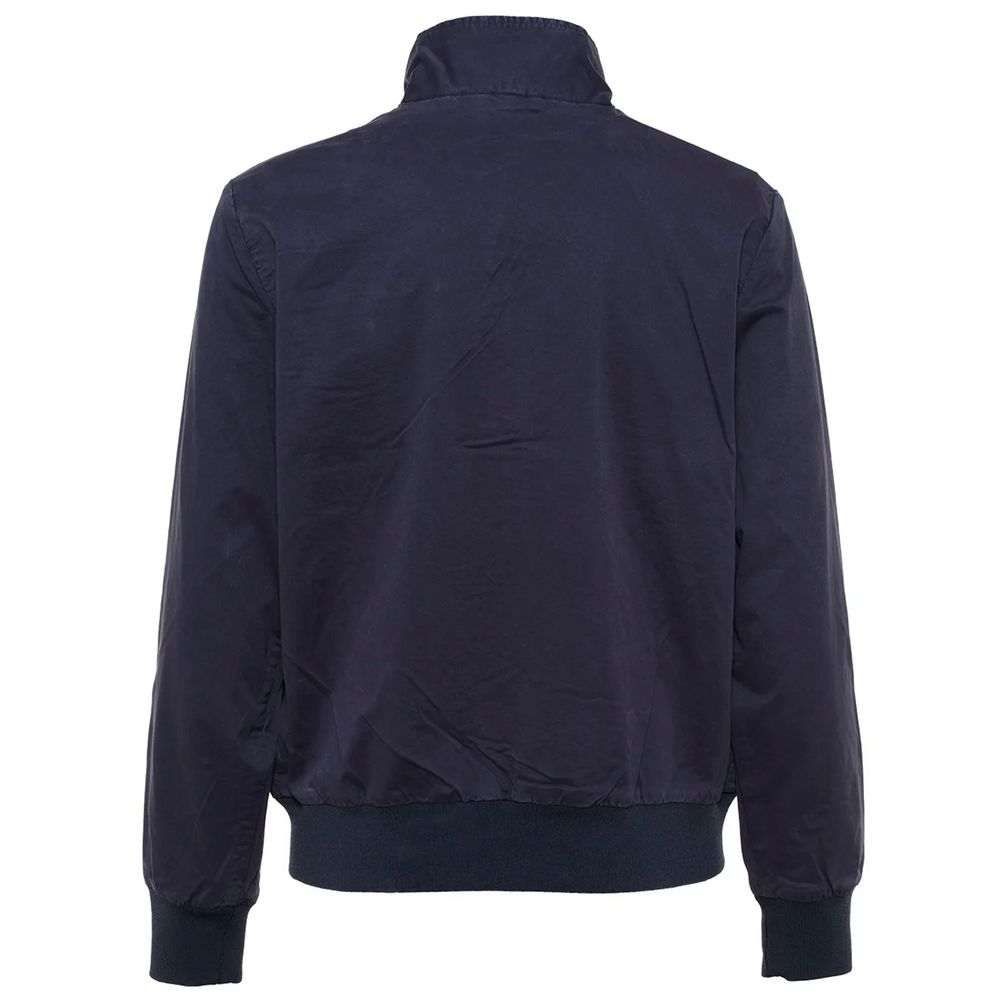Refrigiwear Blue Cotton Men's Bomber Jacket Refrigiwear