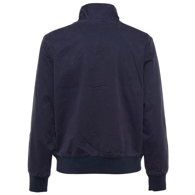 Refrigiwear Blue Cotton Men's Bomber Jacket Refrigiwear