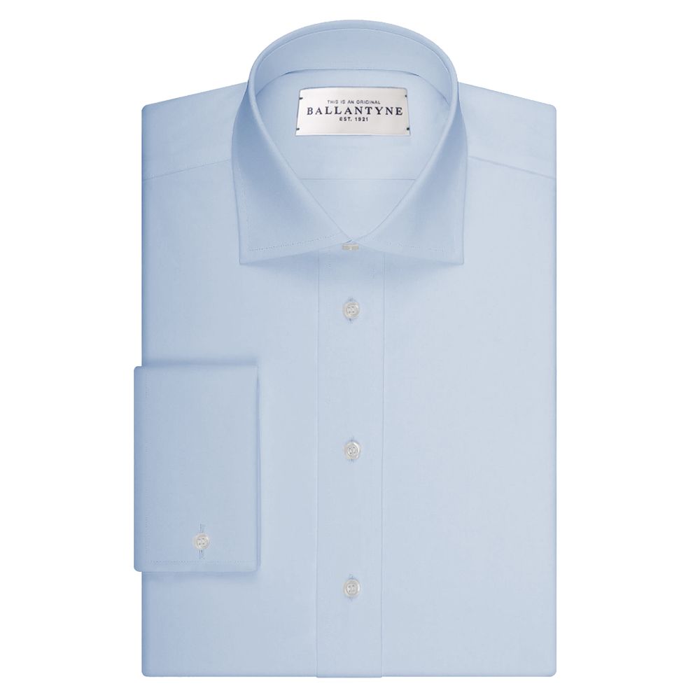Ballantyne Blue Cotton Men Shirt Ballantyne