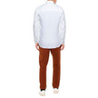 Alpha Studio Elegant White Linen Shirt for Men Alpha Studio