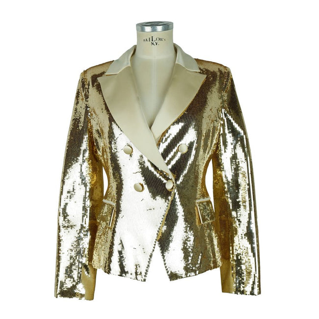 Elisabetta Franchi Yellow Polyester Women Blazer Elisabetta Franchi