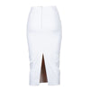 Elisabetta Franchi White Polyester Women Skirt Elisabetta Franchi
