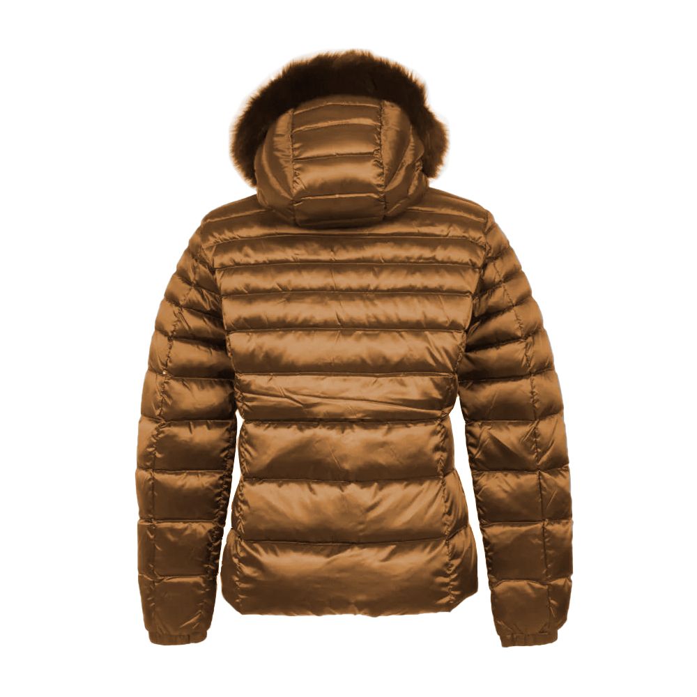 Refrigiwear Brown Polyamide Women's Jacket Refrigiwear