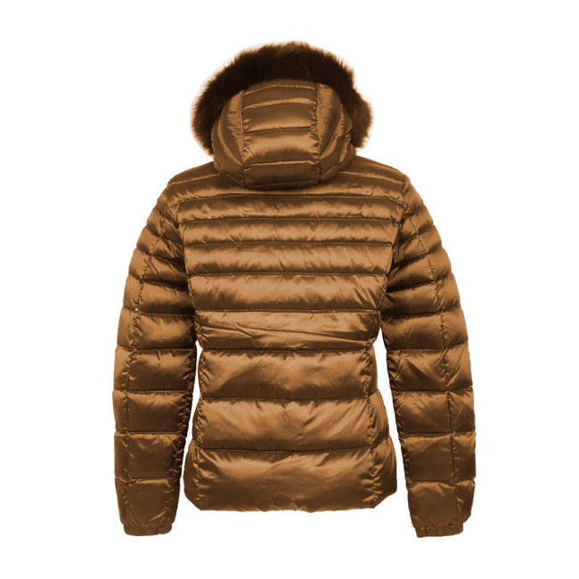 Refrigiwear Brown Polyamide Women's Jacket Refrigiwear