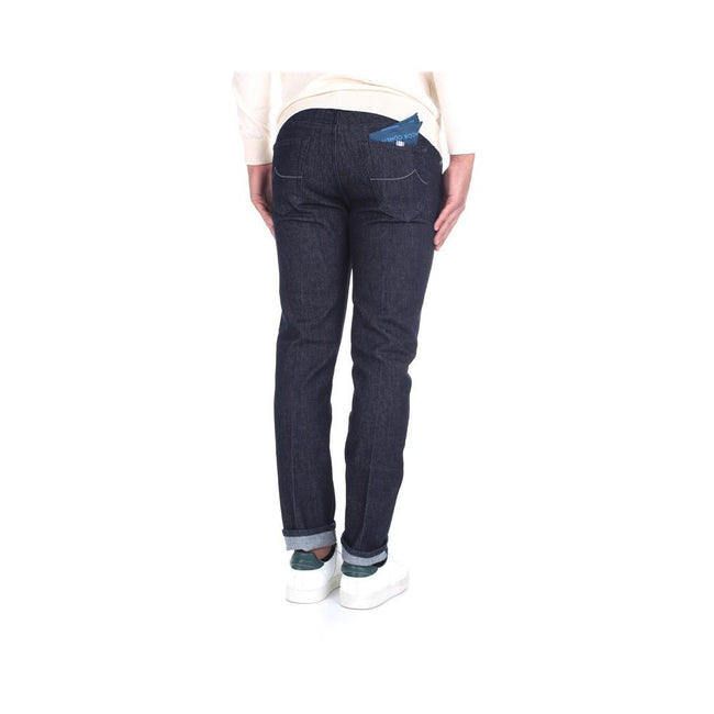 Jacob Cohen Blue Cotton Men Jeans Jacob Cohen
