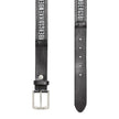 Bikkembergs Black Calfskin Men Belt Bikkembergs