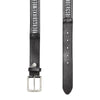 Bikkembergs Black Calfskin Men Belt Bikkembergs