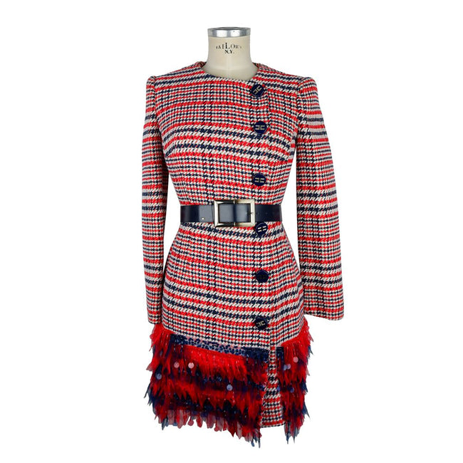 Elisabetta Franchi Red Cotton Women Dress Elisabetta Franchi