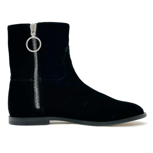 Off-White Black Calfskin Women Ankle Boot Off-White