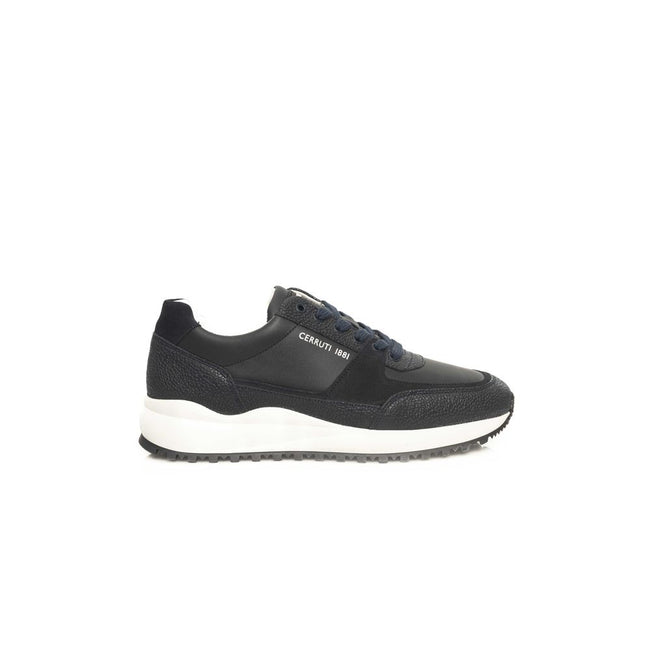 Cerruti 1881 Blue Cowhide Men Sneaker Cerruti 1881