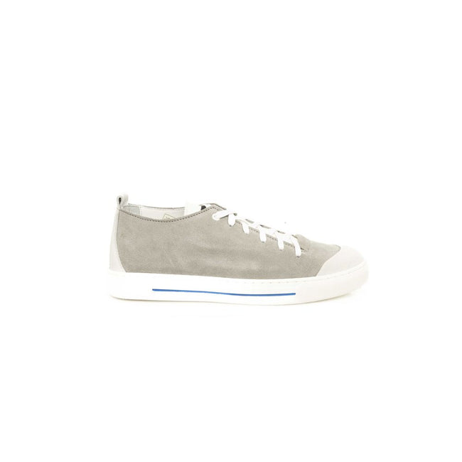 Cerruti 1881 Gray Cowhide Men Sneaker Cerruti 1881