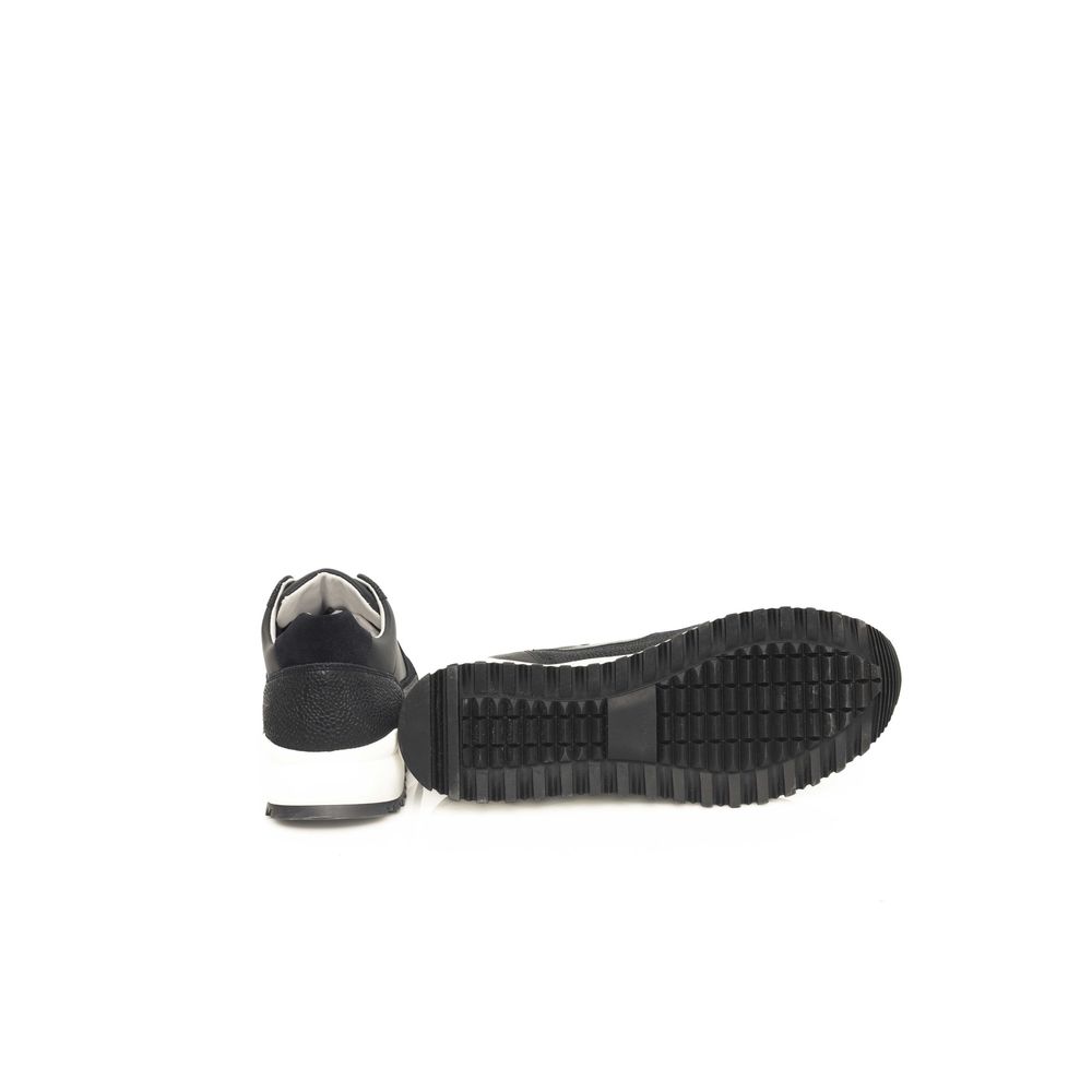 Cerruti 1881 Blue Cowhide Men Sneaker Cerruti 1881