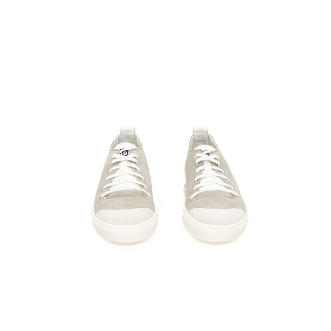 Cerruti 1881 Gray Cowhide Men Sneaker Cerruti 1881