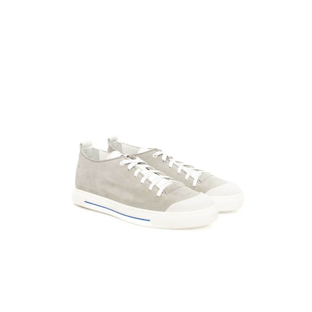 Cerruti 1881 Gray Cowhide Men Sneaker Cerruti 1881