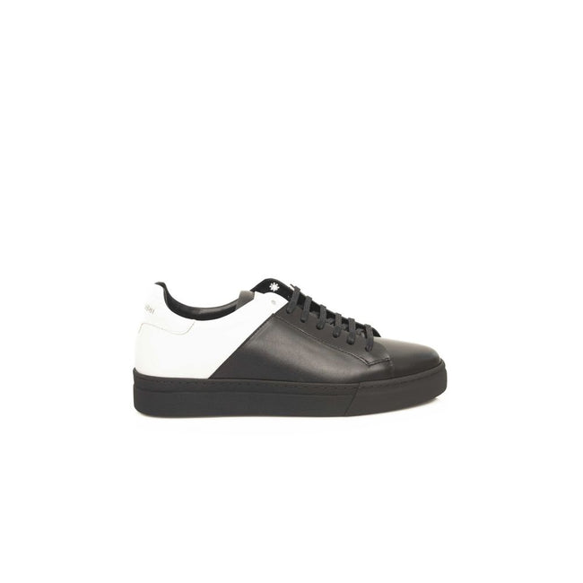 Cerruti 1881 Black Cowhide Men Sneaker Cerruti 1881