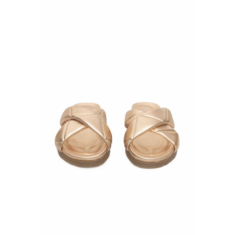 Cerruti 1881 Beige Lambskin Women Sandal Cerruti 1881