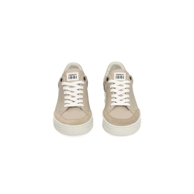 Cerruti 1881 Beige Cowhide Women Sneaker Cerruti 1881