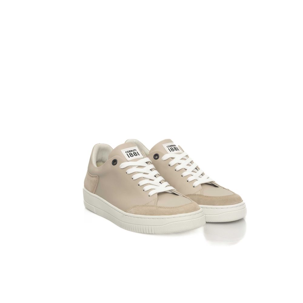Cerruti 1881 Beige Cowhide Women Sneaker Cerruti 1881