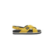 Cerruti 1881 Yellow Calfskin Women Sandal Cerruti 1881
