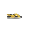 Cerruti 1881 Yellow Calfskin Women Sandal Cerruti 1881