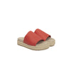 Cerruti 1881 Red Calfskin Women Sandal Cerruti 1881