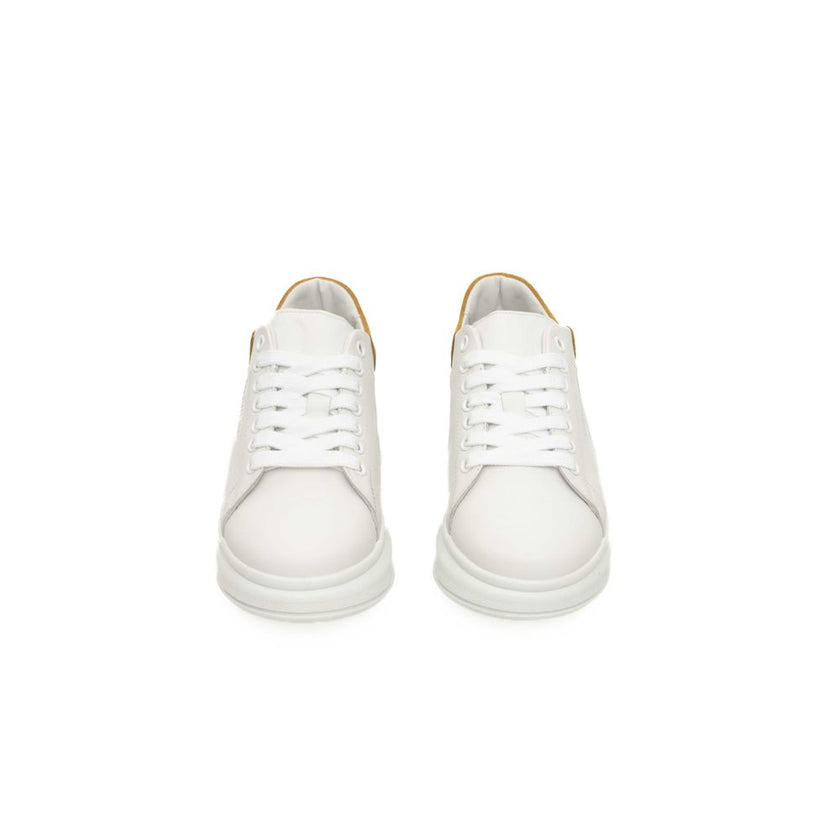 Cerruti 1881 White Cowhide Women Platform Sneaker Cerruti 1881