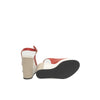 Cerruti 1881 Red Calfskin Women Sandal Cerruti 1881