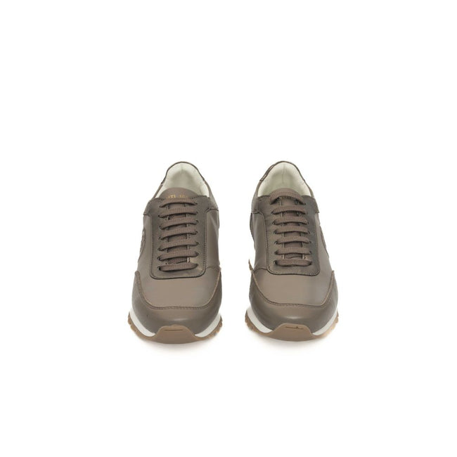 Cerruti 1881 Beige Cowhide Women Sneaker Cerruti 1881