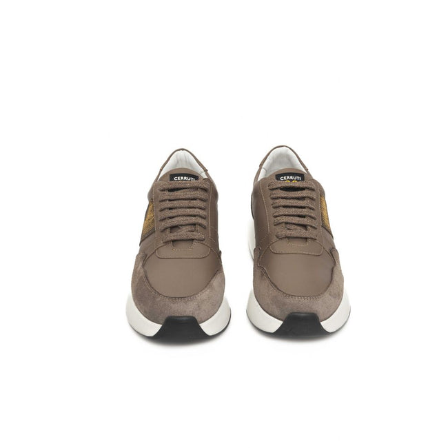 Cerruti 1881 Beige Cowhide Women Sneaker Cerruti 1881