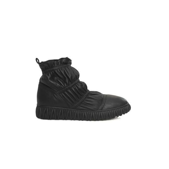 Cerruti 1881 Black Leather Women's Boot Cerruti 1881
