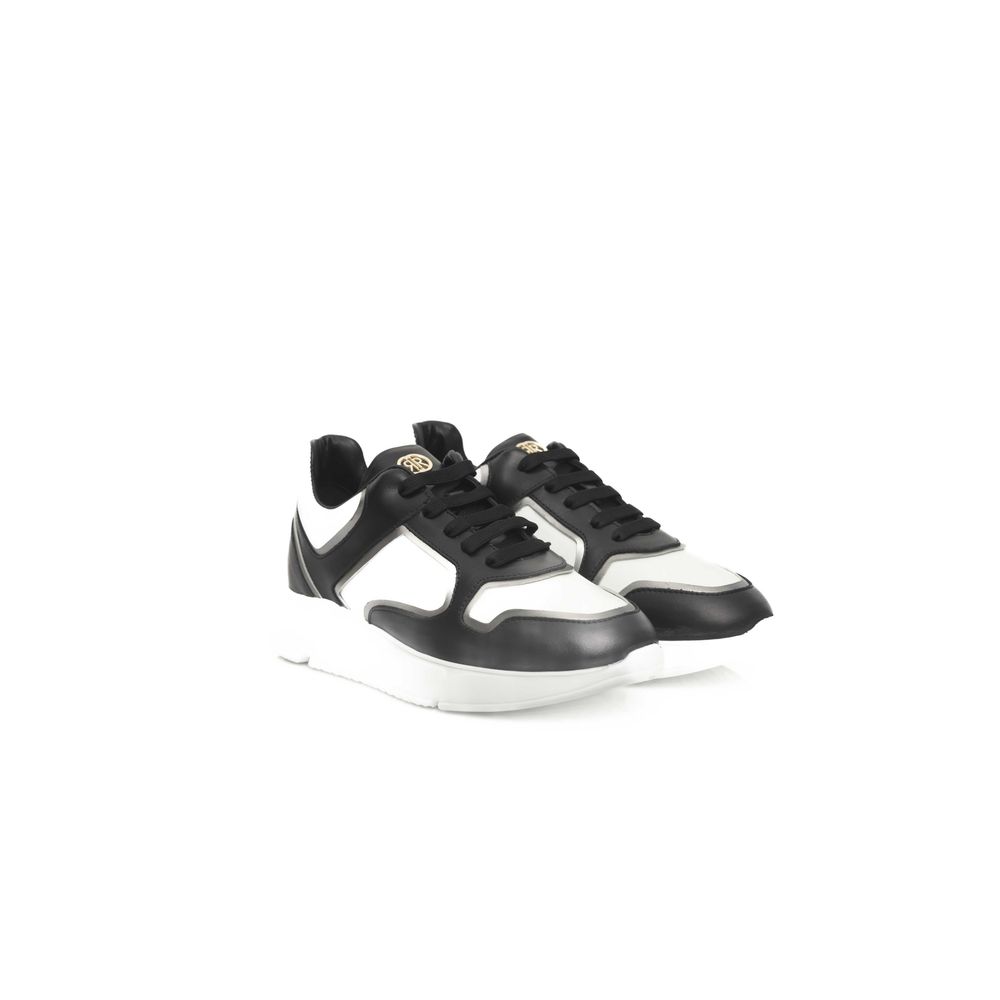 Cerruti 1881 Black Cowhide Women Sneaker Cerruti 1881