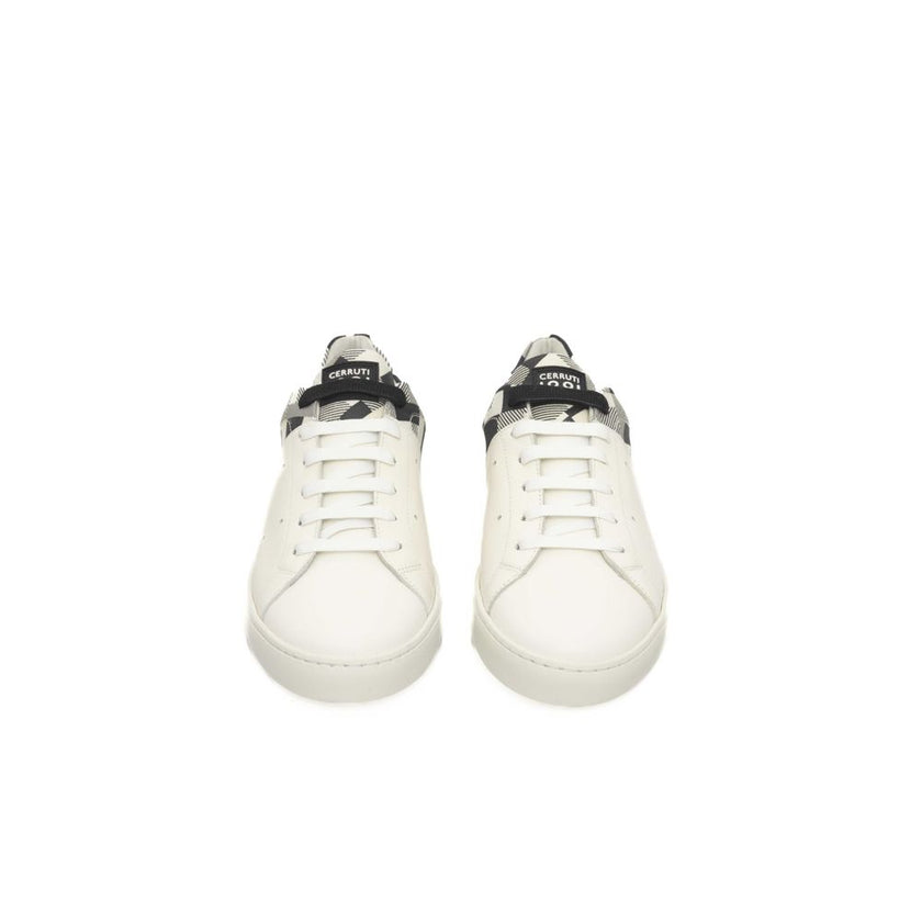 Cerruti 1881 White Calfskin Men Sneaker Cerruti 1881