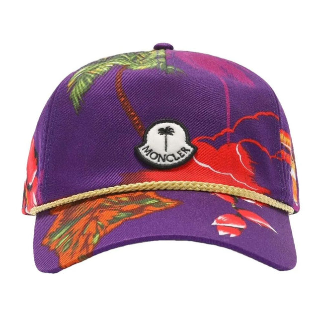 Moncler x Palm Angels Purple Cotton Men Cap Moncler x Palm Angels