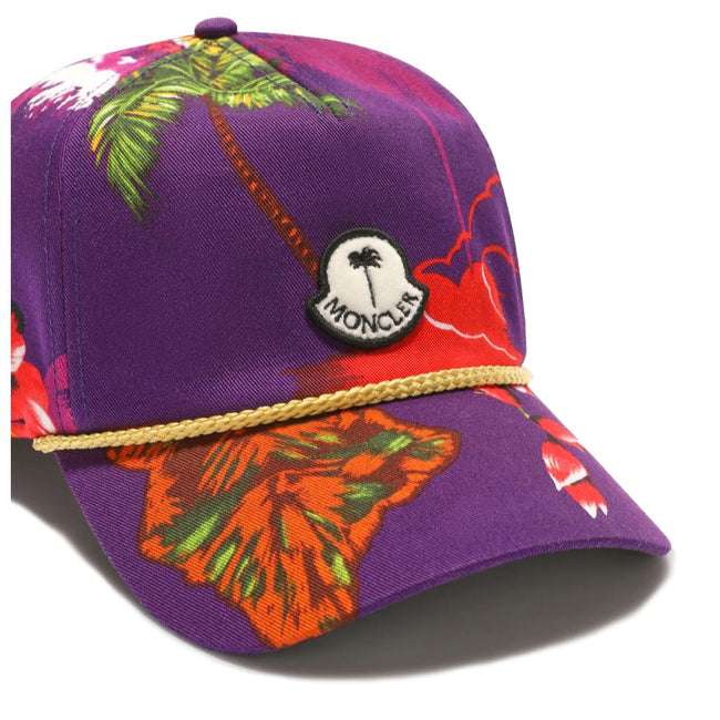 Moncler x Palm Angels Purple Cotton Men Cap Moncler x Palm Angels