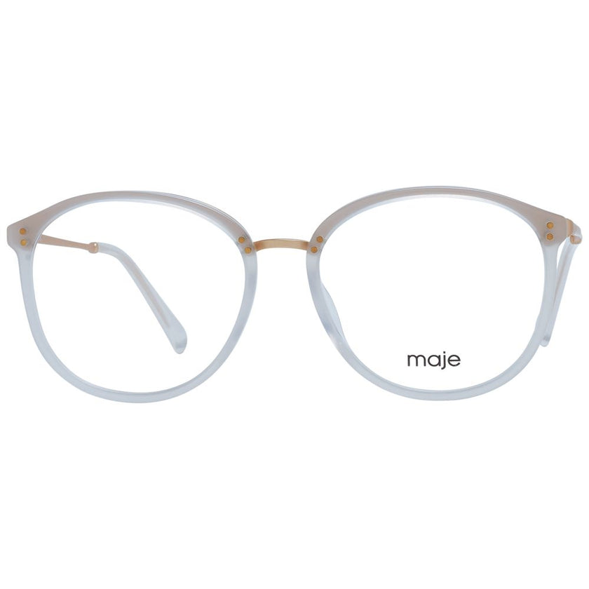 Maje White Acetate & Stainless Steel Glasses (Frames) Maje