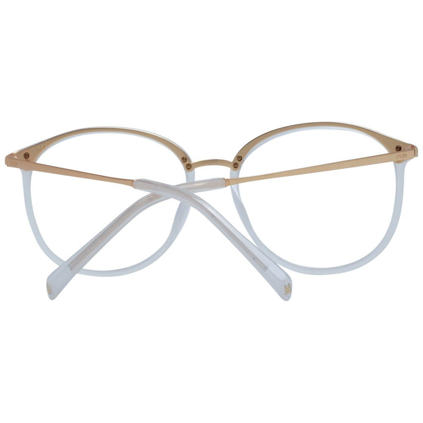 Maje White Acetate & Stainless Steel Glasses (Frames) Maje