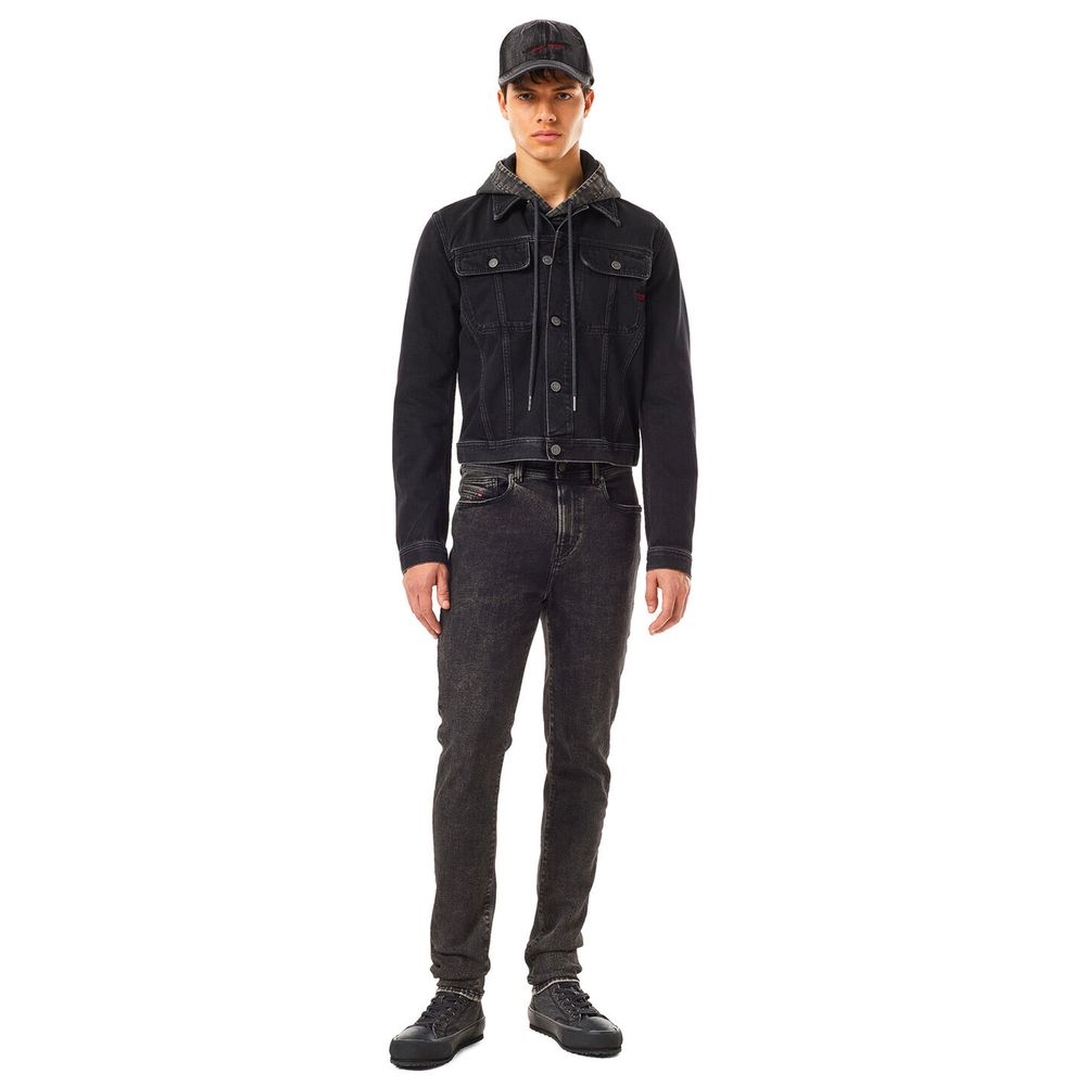 Diesel Black Cotton Men Jean Diesel