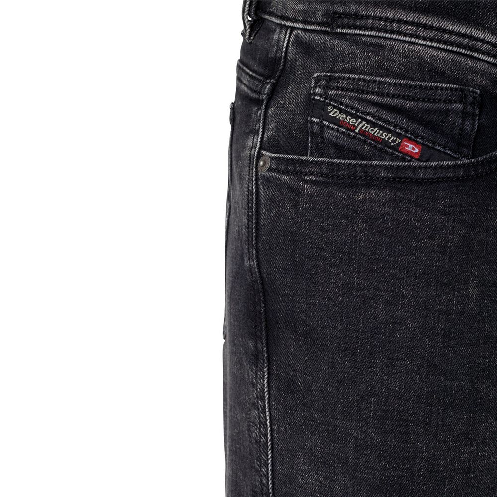 Diesel Black Cotton Men Jean Diesel